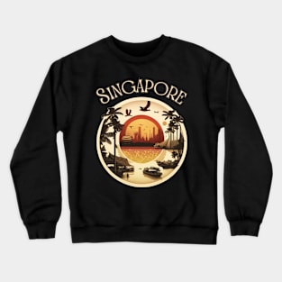 Singapore City Skyline Travel art Crewneck Sweatshirt